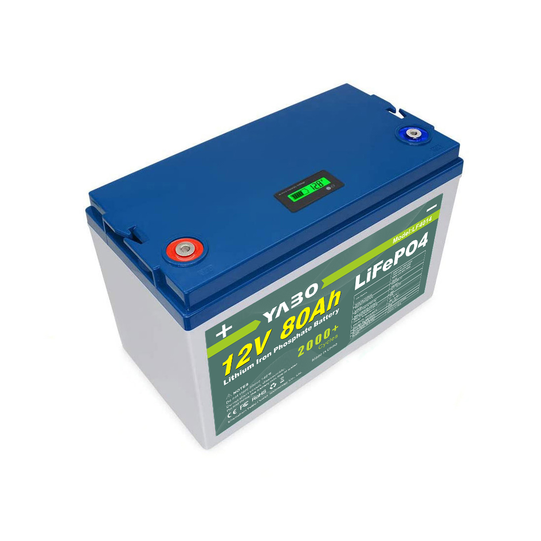 12V 80Ah LiFePO4 For Critical Disaster Preparedness Lithium Phosphate Battery